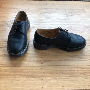 Vintage Dr. Martens Original Black Leather Oxford Lace Up Shoes Women's Sz 8